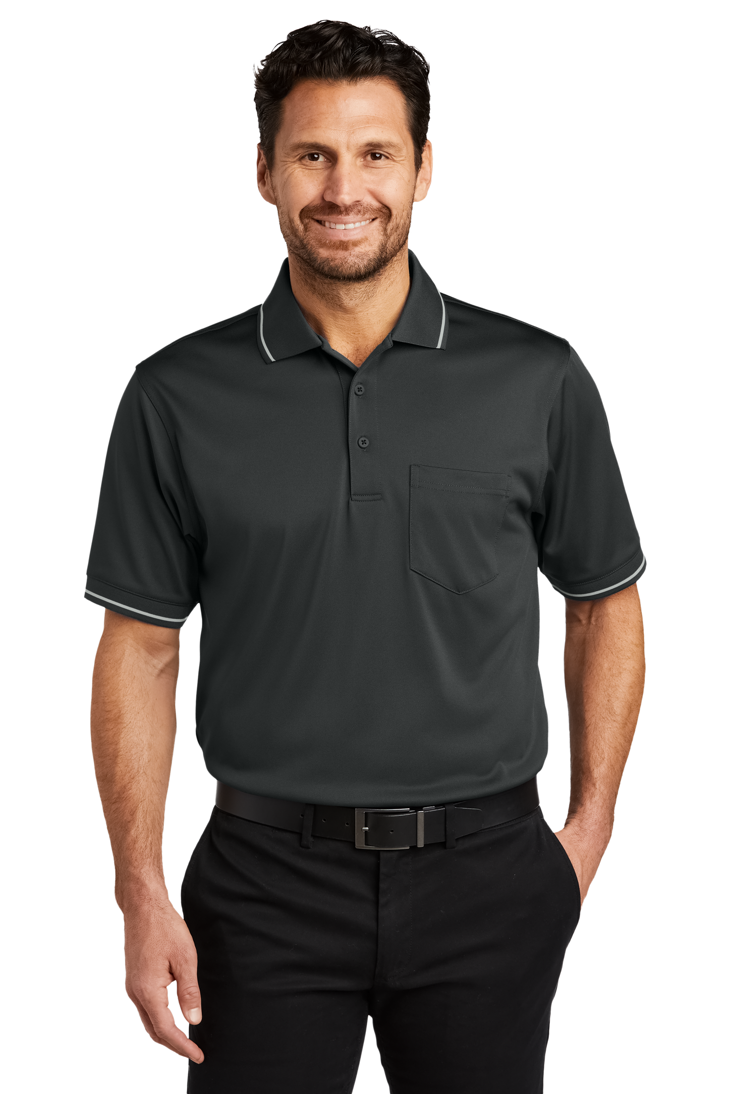 CornerStone® Select Snag-Proof Tipped Pocket Polo CS415 Manager Collection
