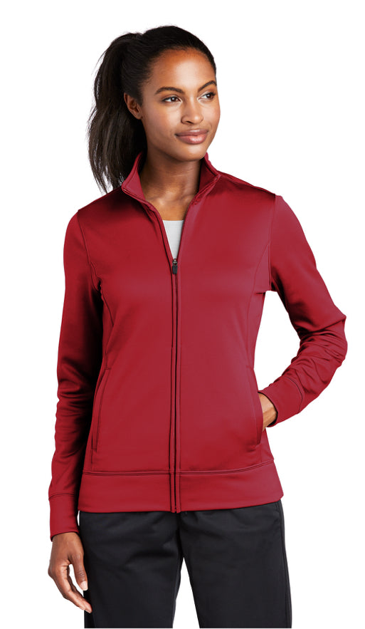 LST241 Sport-Tek® Women's Sport-Wick® Fleece Full-Zip Jacket Cyclone Anaya’s