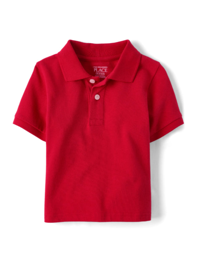 Toddler Boys Uniform Pique Polo