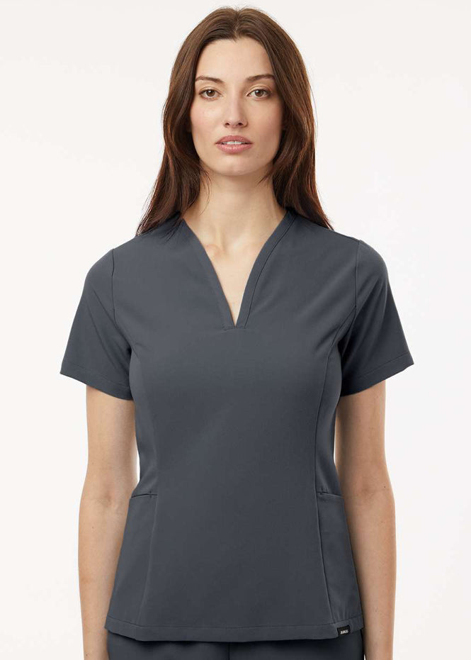 Jaanuu - Women's Calix Fit & Flare Scrub V-Neck Top - W10003