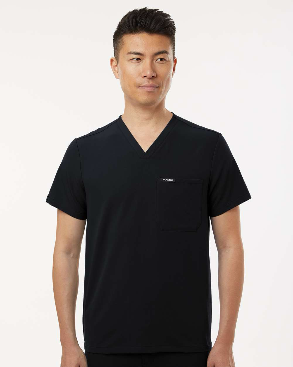 Jaanuu - Holmes Everyday 1-Pocket Scrub V-Neck Top - M10001