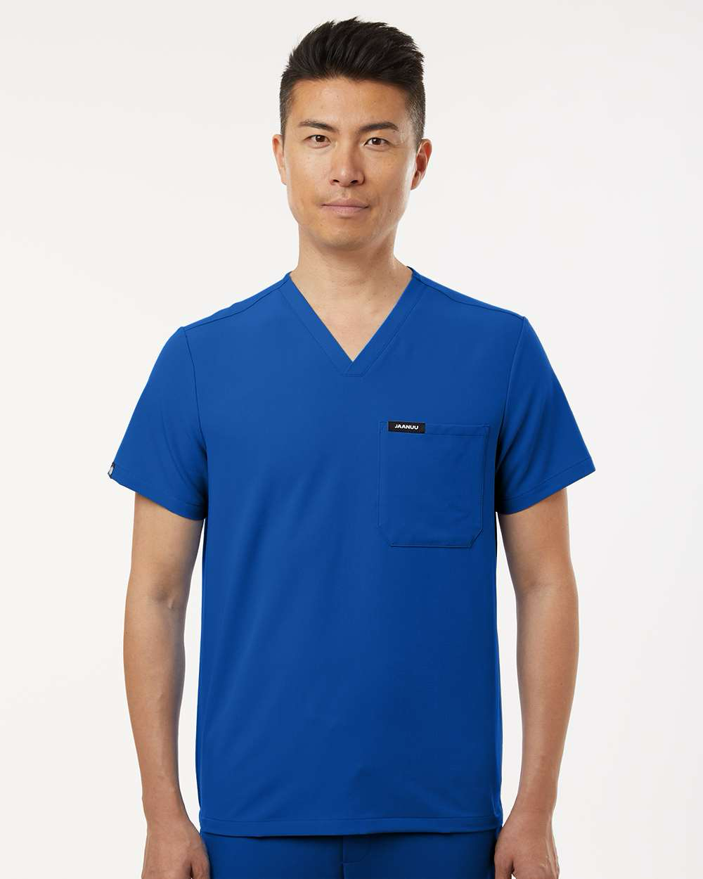 Jaanuu - Holmes Everyday 1-Pocket Scrub V-Neck Top - M10001