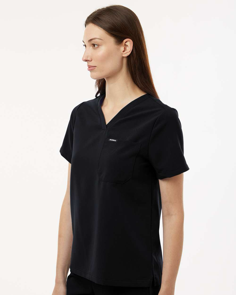 Jaanuu - Women's Rhena Essential 1-Pocket Scrub V-Neck Top - W10001