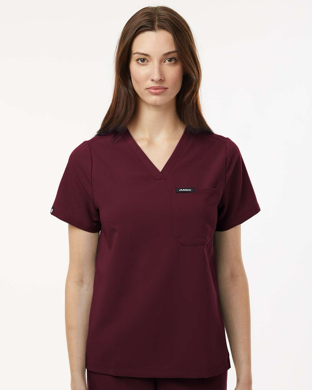 Jaanuu - Women's Rhena Essential 1-Pocket Scrub V-Neck Top - W10001