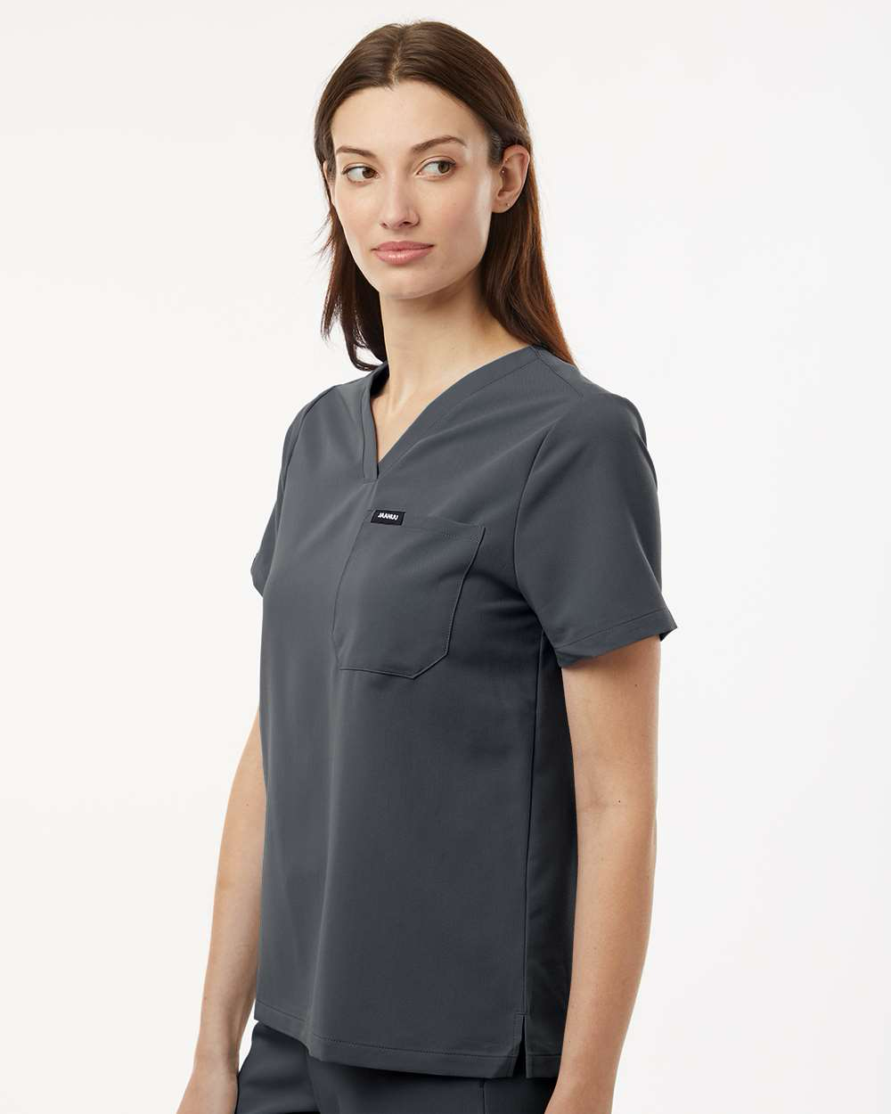 Jaanuu - Women's Rhena Essential 1-Pocket Scrub V-Neck Top - W10001