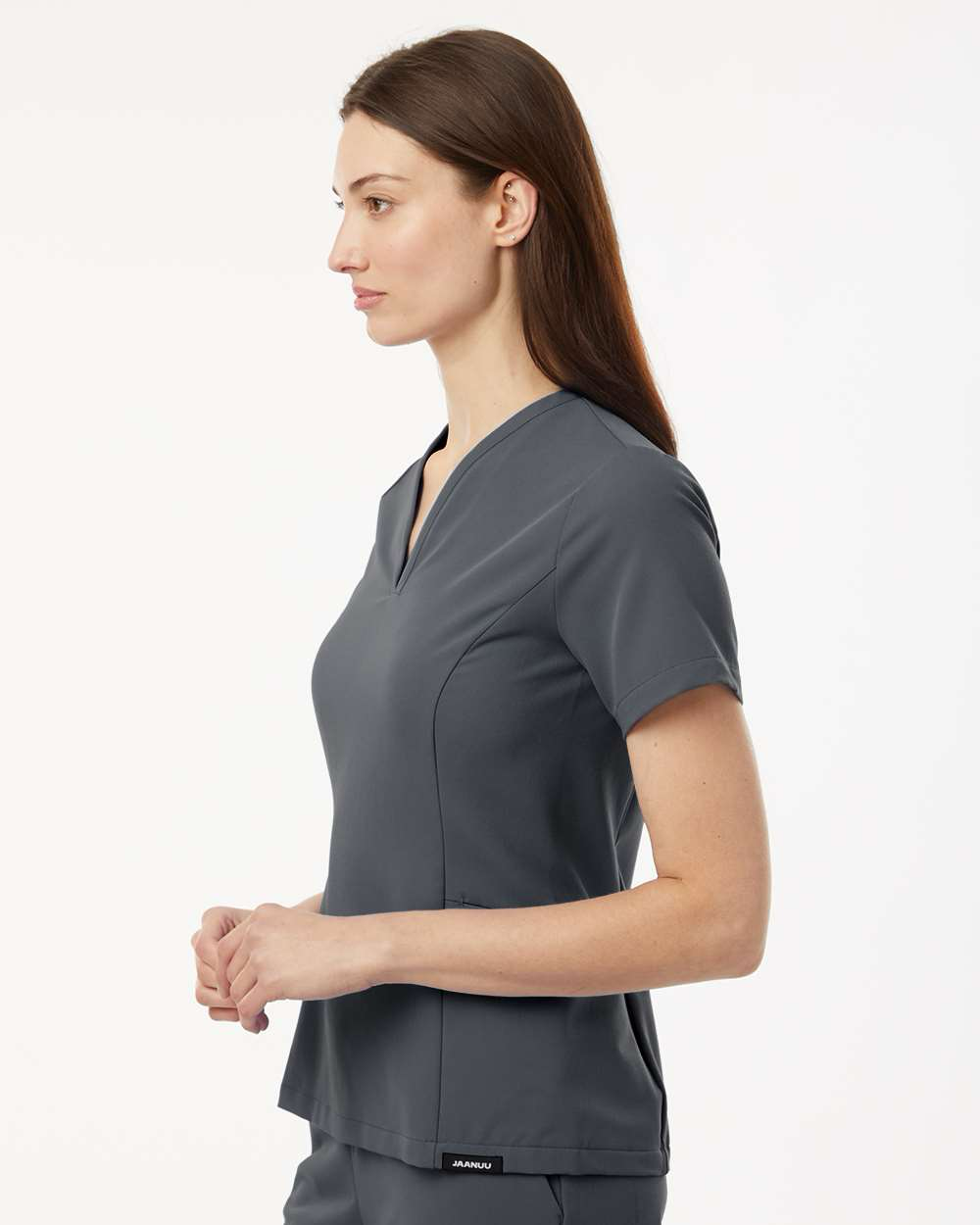 Jaanuu - Women's Calix Fit & Flare Scrub V-Neck Top - W10003