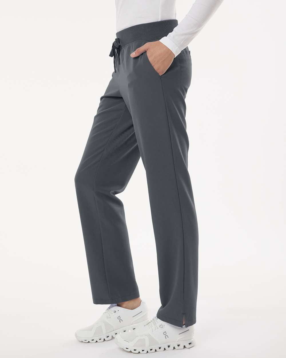 Jaanuu - Women's Xenos Essential Knit-Waist Scrub Pants - Petite Sizes - W20001P