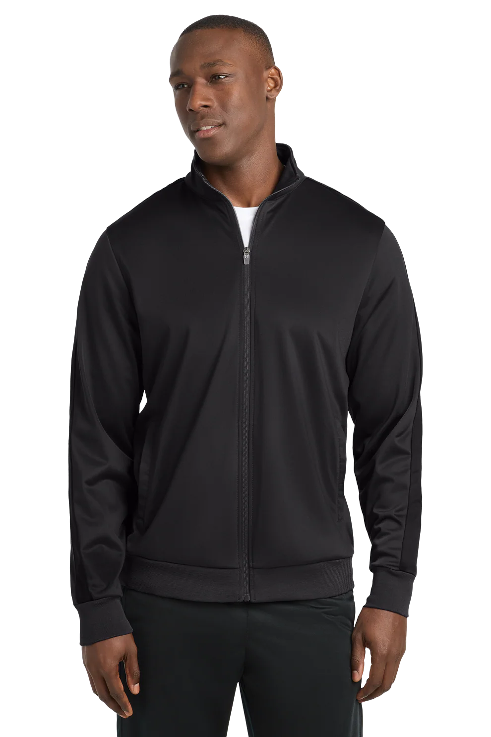 JST94 Sport-Tek ® Tricot Sleeve Stripe Track Jacket