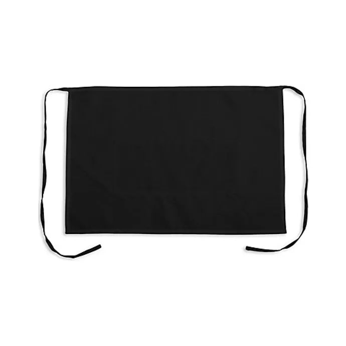 KNG - 1042BLK - 2 Pocket Black Short Bistro Apron - Los Cucos