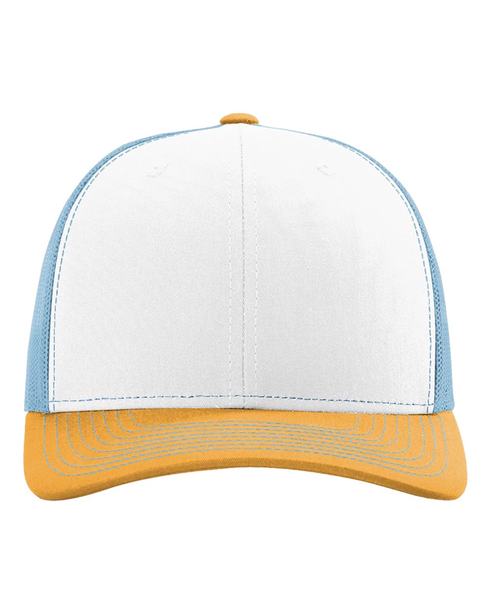 Richardson 112 White/ Columbia Blue/ Yellow front