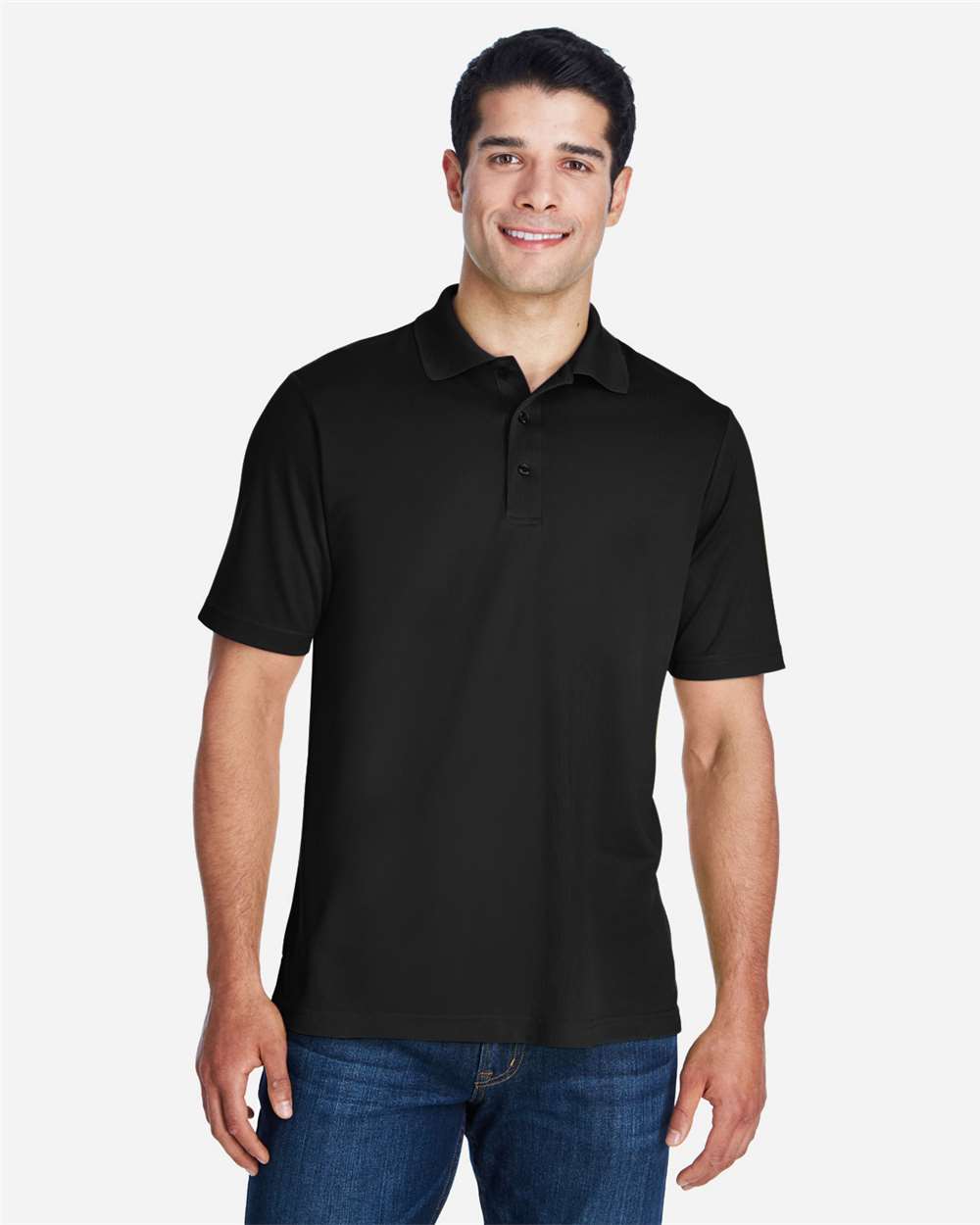 CORE365 88181 Black on model, front