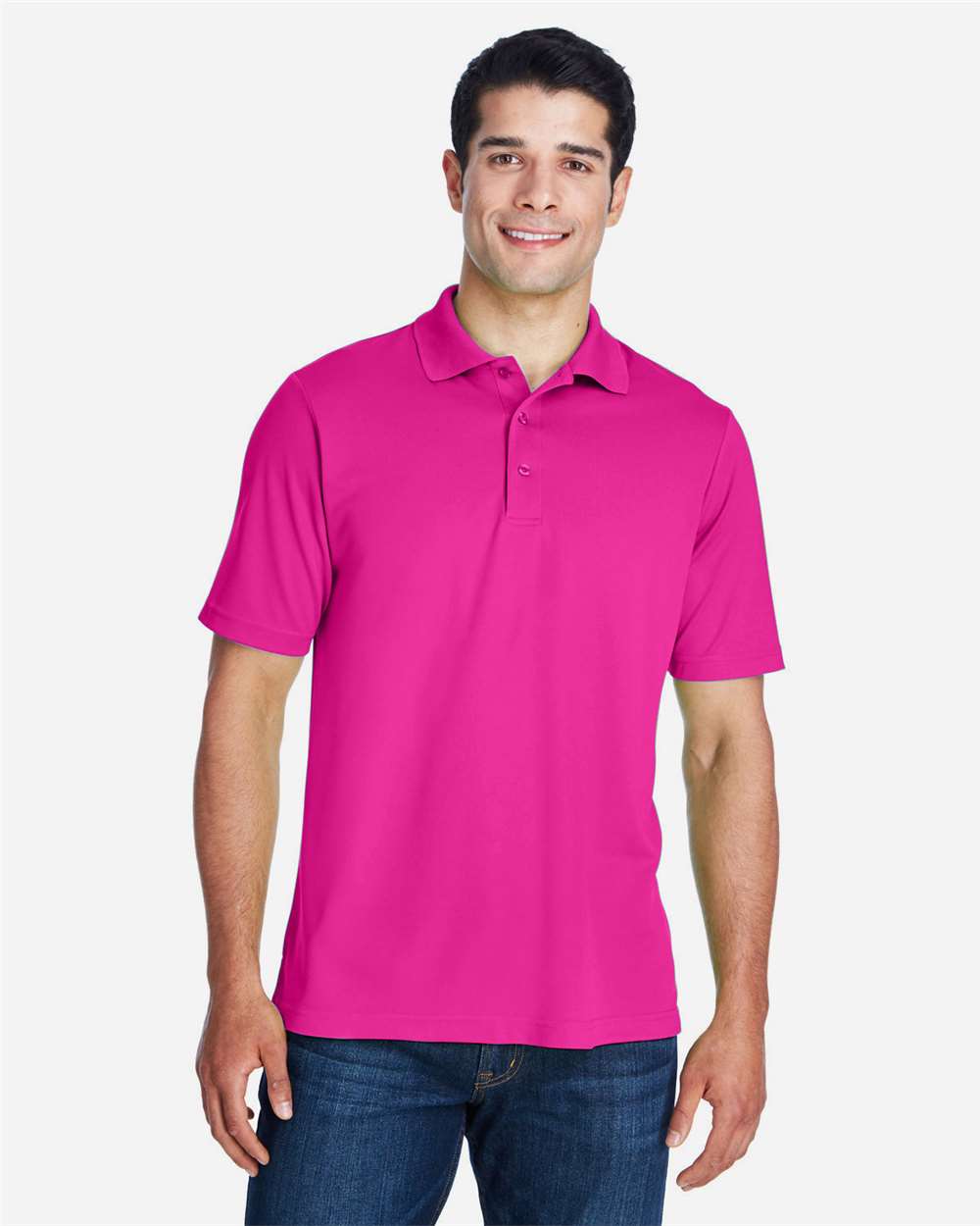 CORE365 88181 Bright Magenta on model, front