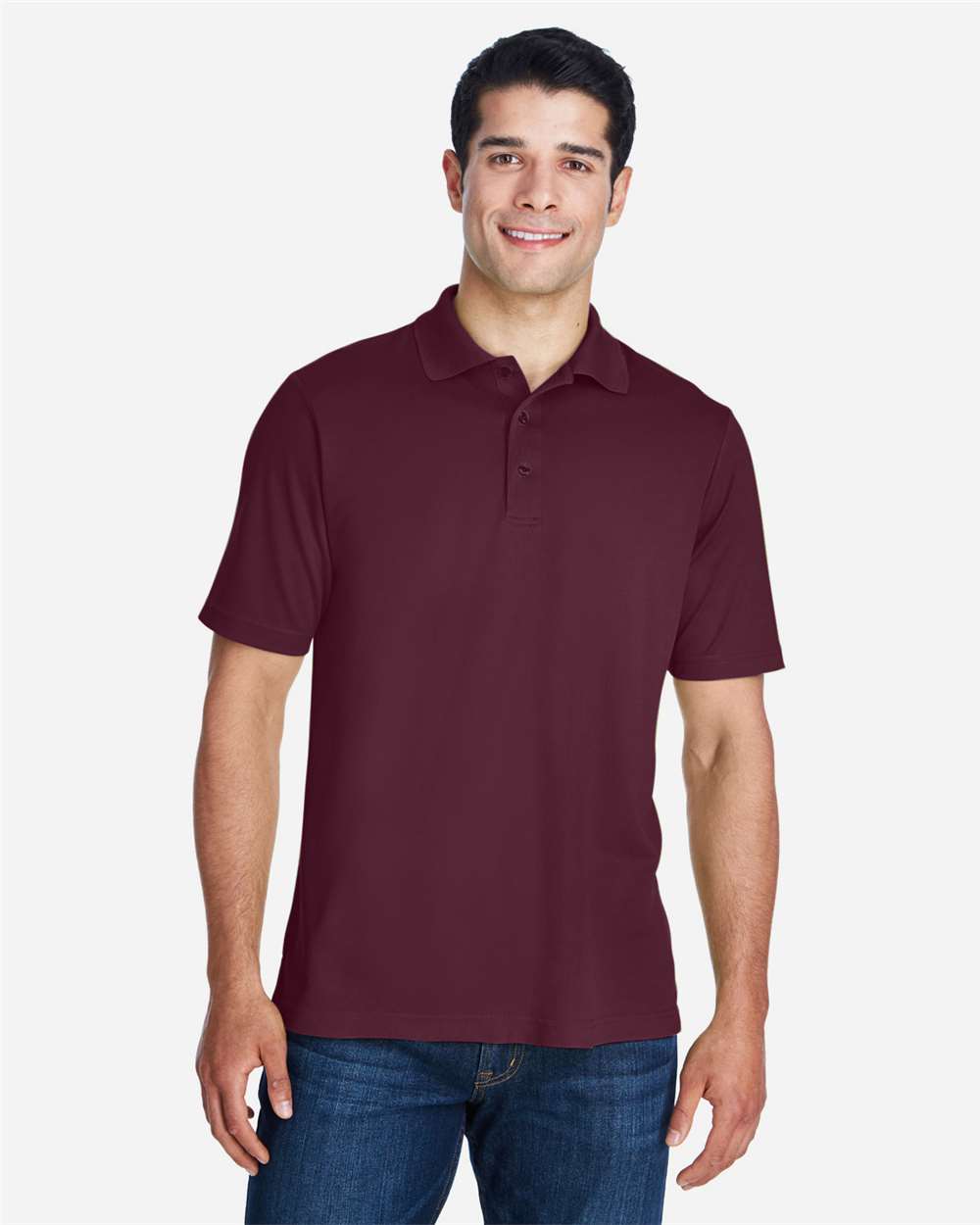 CORE365 88181 Burgundy on model, front