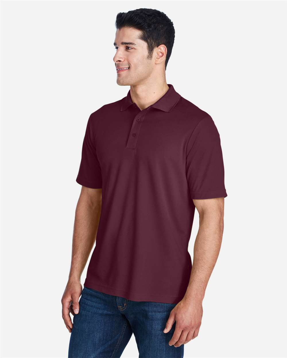 CORE365 88181 Burgundy on model, side