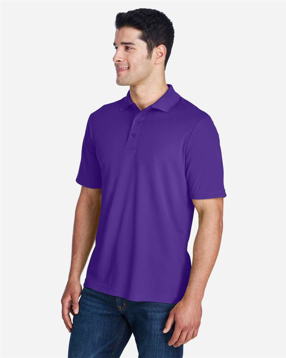 CORE365 88181 Campus Purple on model, side