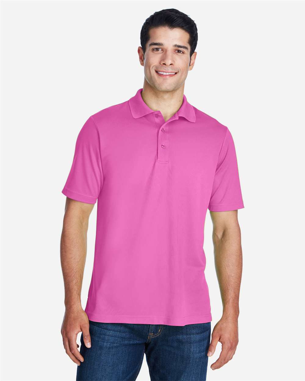 CORE365 88181 Charity Pink on model, front