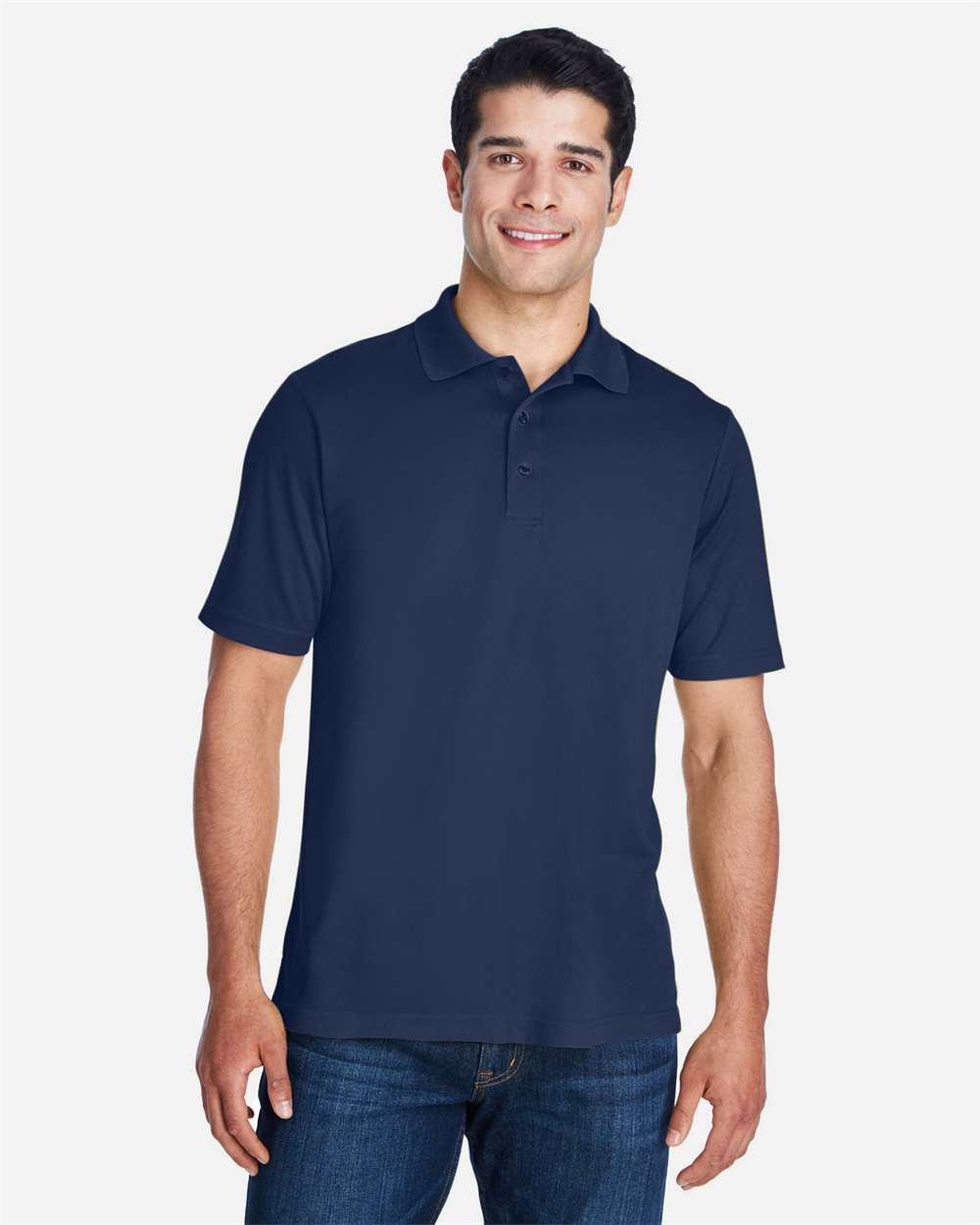 CORE365 88181 Classic Navy on model, front