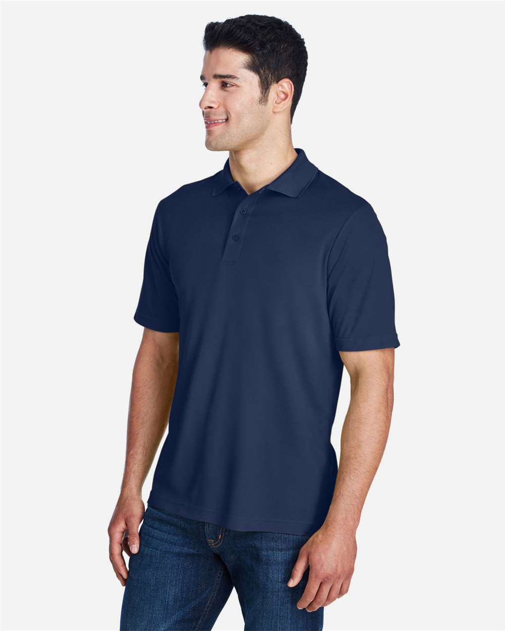 CORE365 88181 Classic Navy on model, side