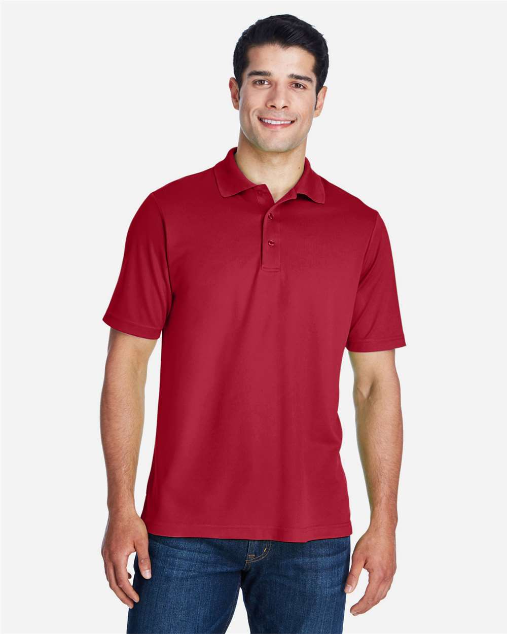 CORE365 88181 Classic Red on model, front