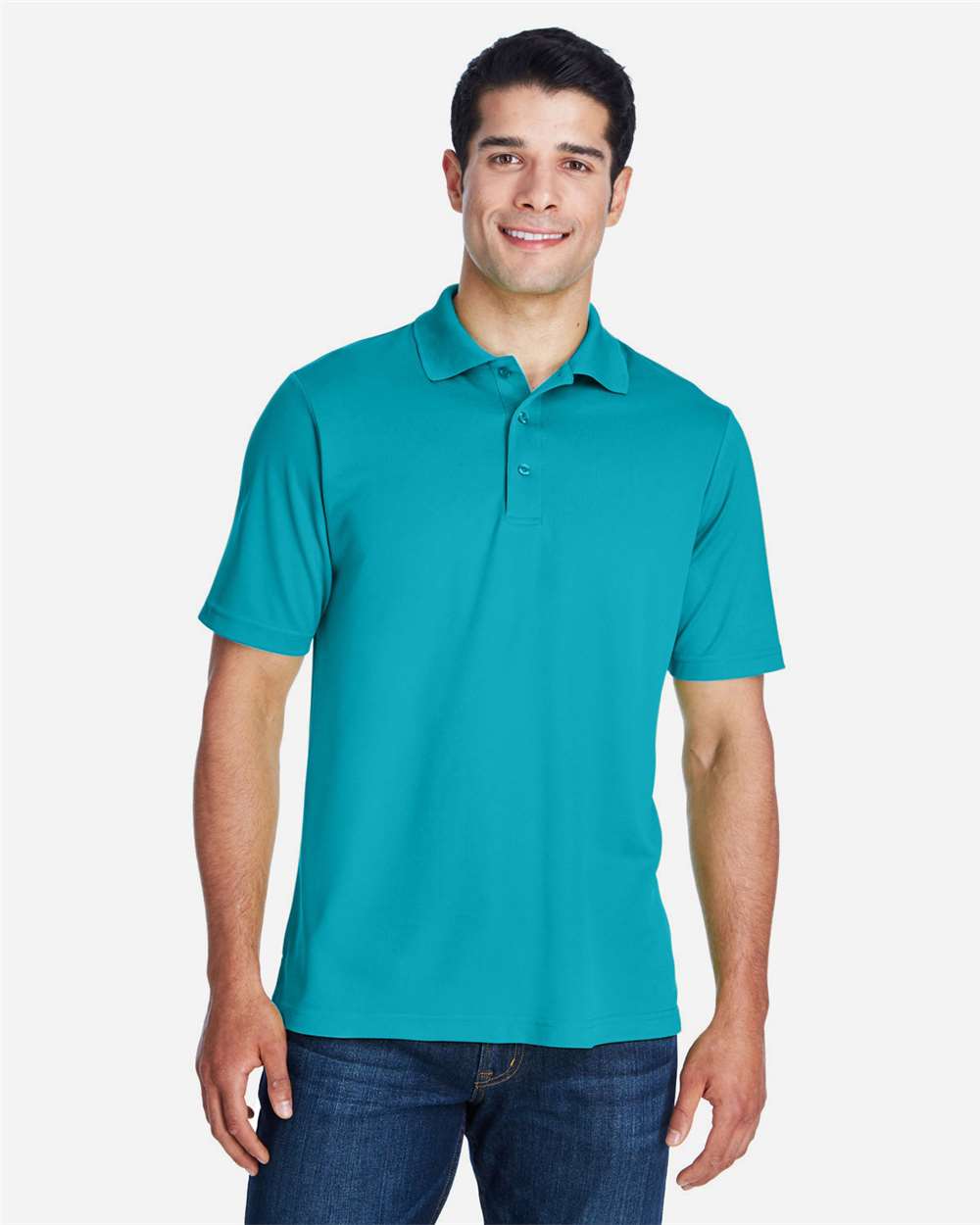 CORE365 88181 Clear Teal on model, front