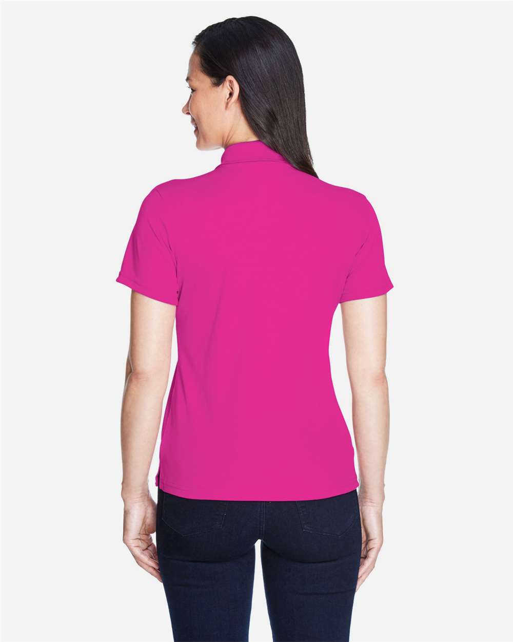CORE365 78181 Bright Magenta on model, back