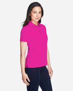 CORE365 78181 Bright Magenta on model, side