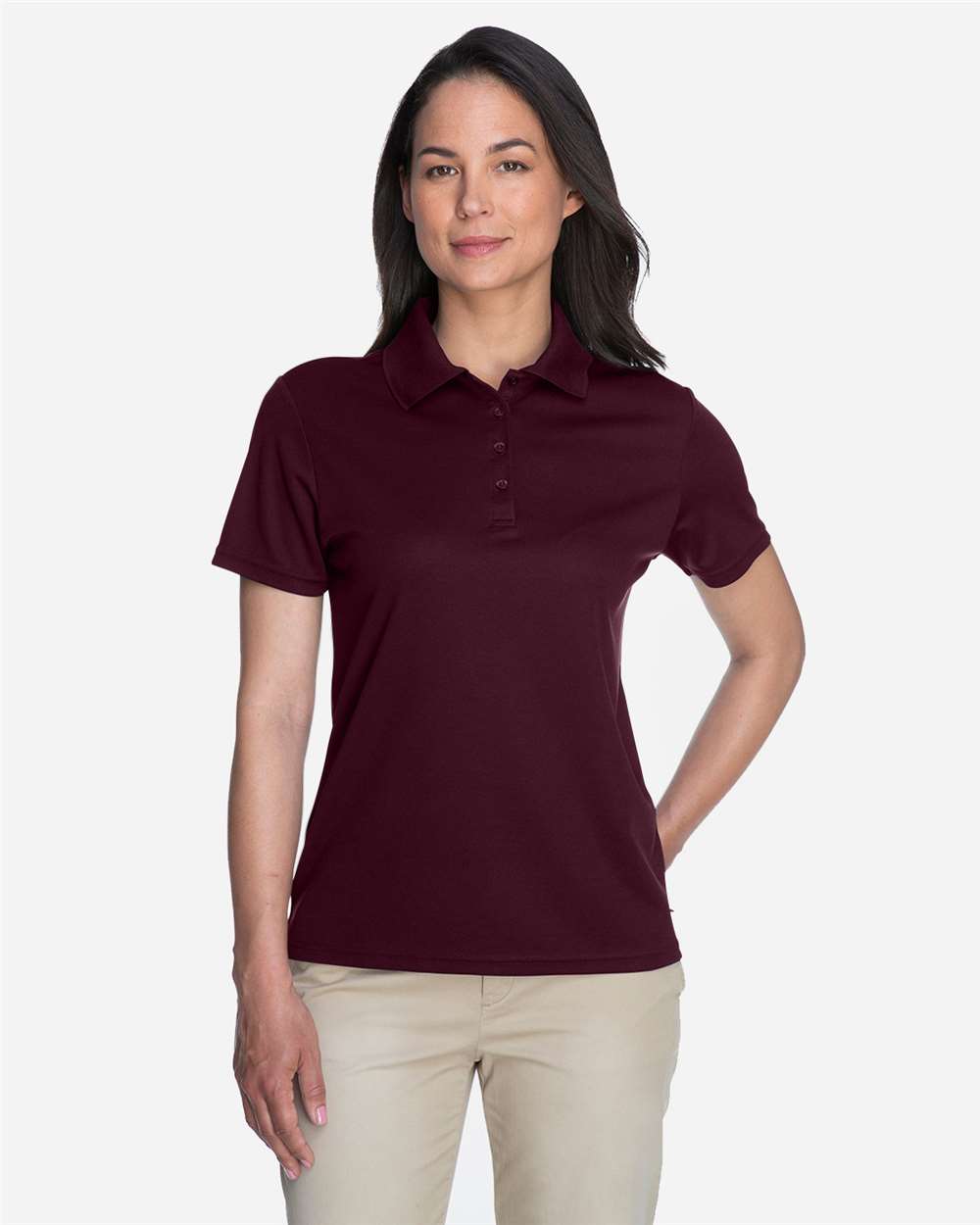 CORE365 78181 Burgundy on model, front