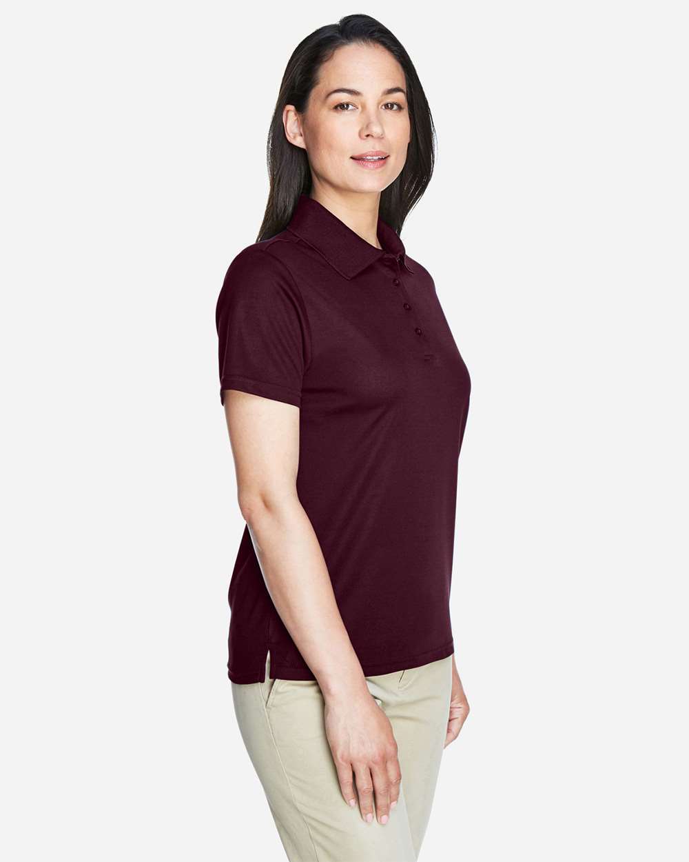 CORE365 78181 Burgundy on model, side