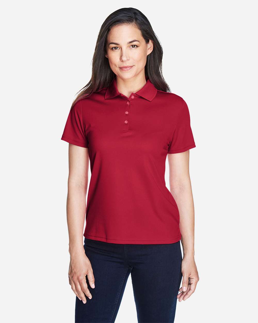 CORE365 78181 Classic Red on model, front