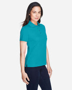 CORE365 78181 Clear Teal on model, side