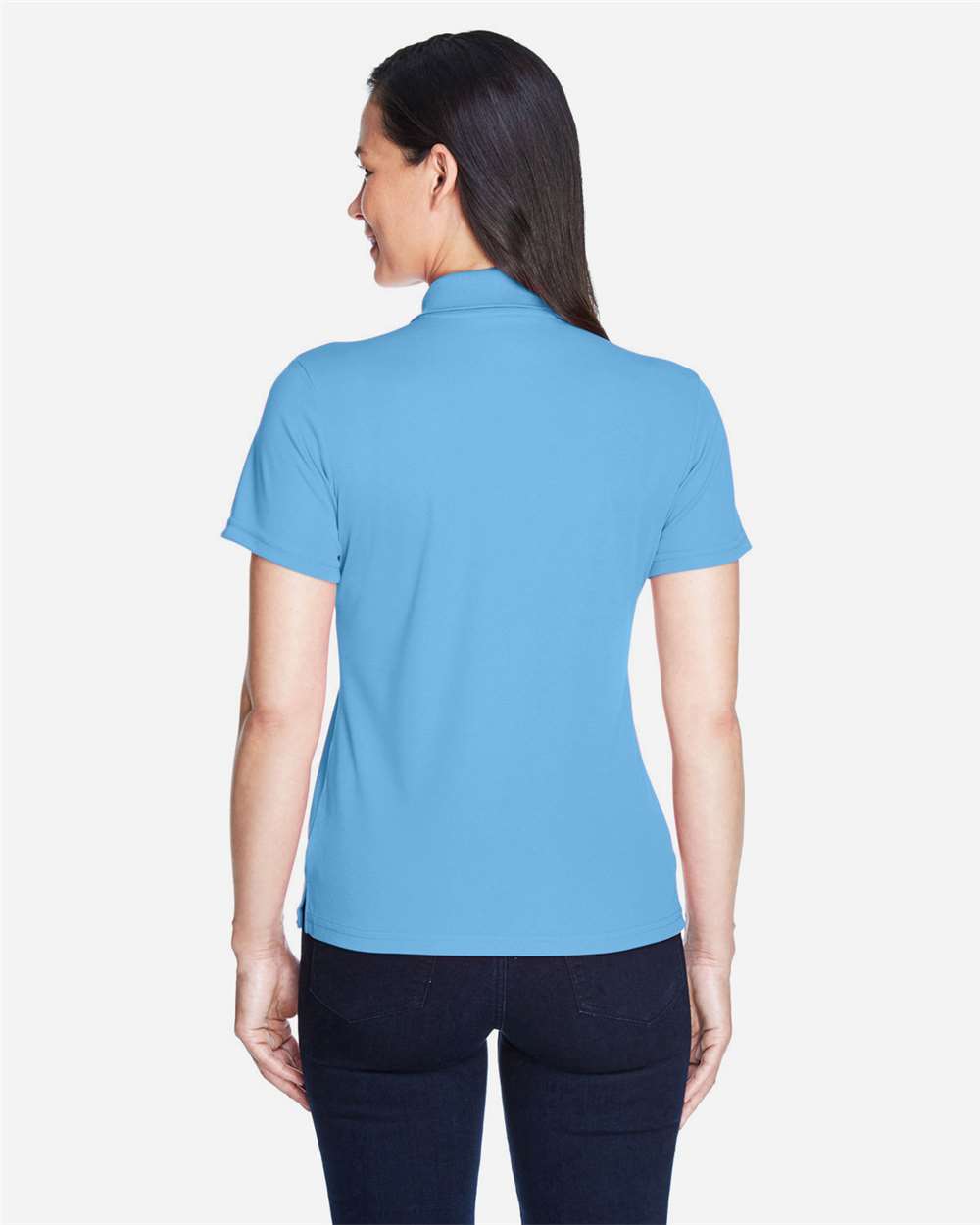 CORE365 78181 Columbia Blue on model, back
