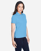 CORE365 78181 Columbia Blue on model, side