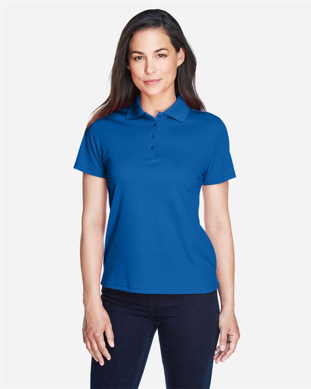 CORE365 78181 True Royal on model, front