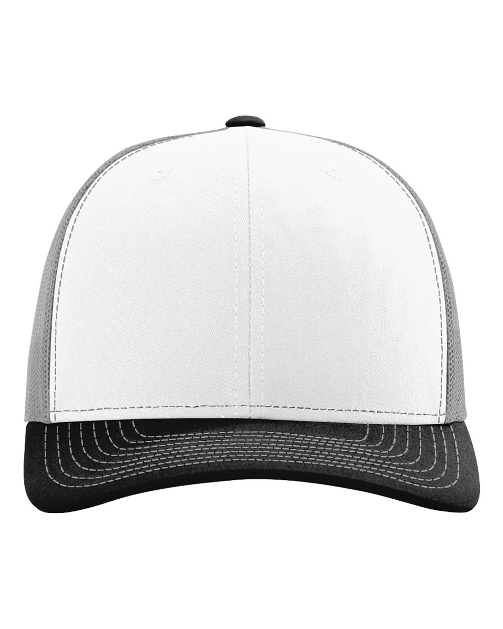 Richardson 112 White/ Aluminum/ Black front