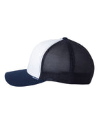 Flexfit 6511 Navy/ White/ Navy side