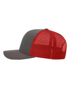 Richardson 112 Charcoal/ Red side