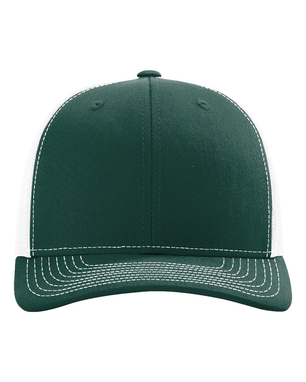 Richardson 112 Dark Green/ White front