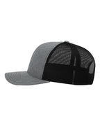 Richardson 112 Heather Grey/ Black side