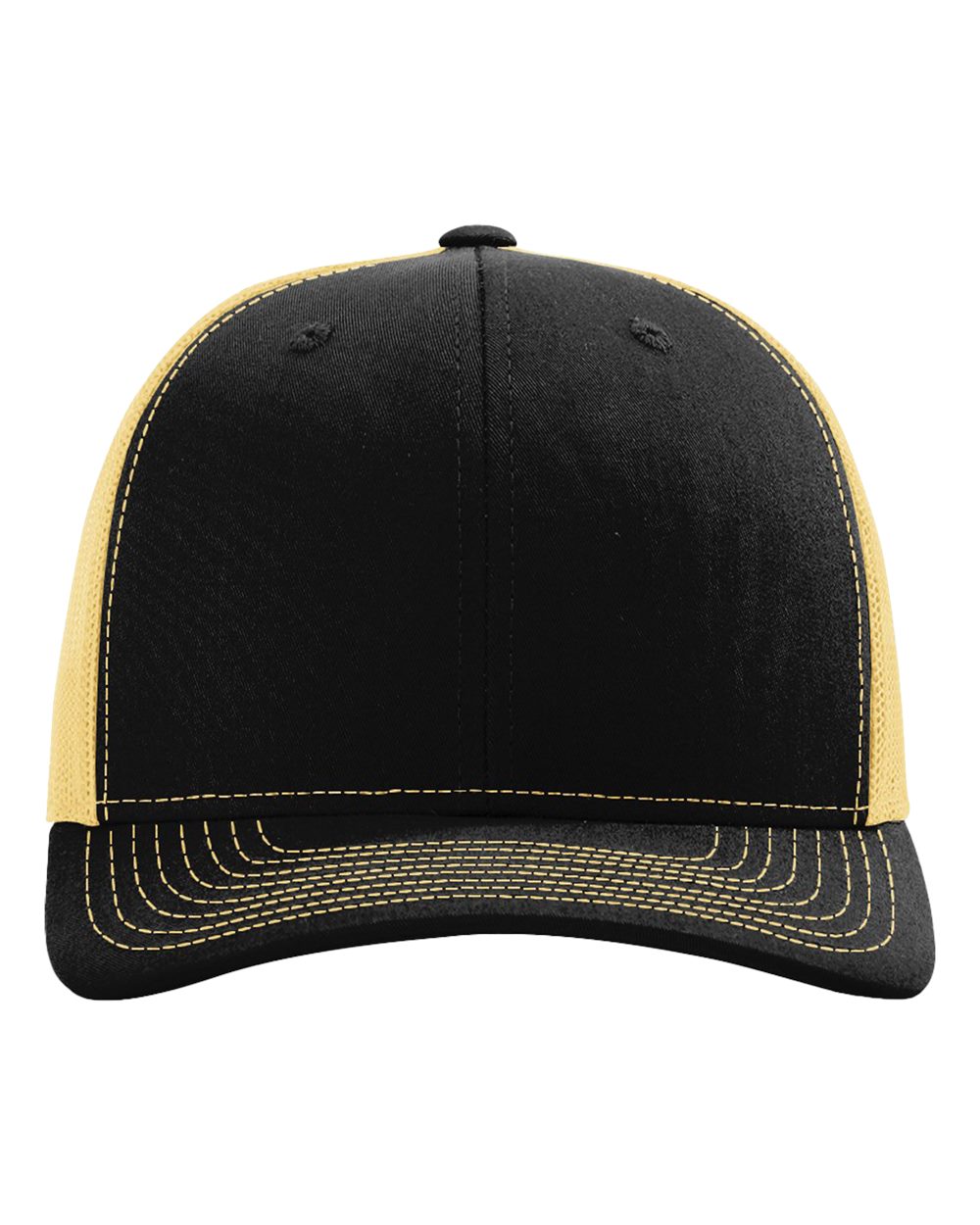 Richardson 112 Black/ Vegas Gold front