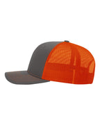 Richardson 112 Charcoal/ Orange side