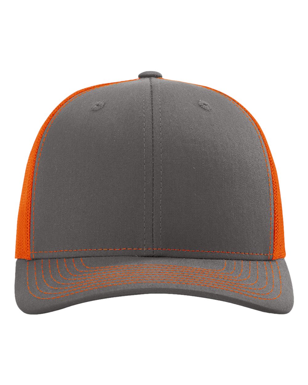 Richardson 112 Charcoal/ Orange front
