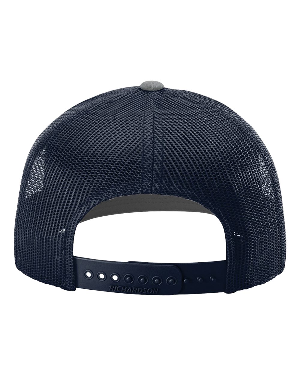 Richardson 112 Heather Grey/ Navy back
