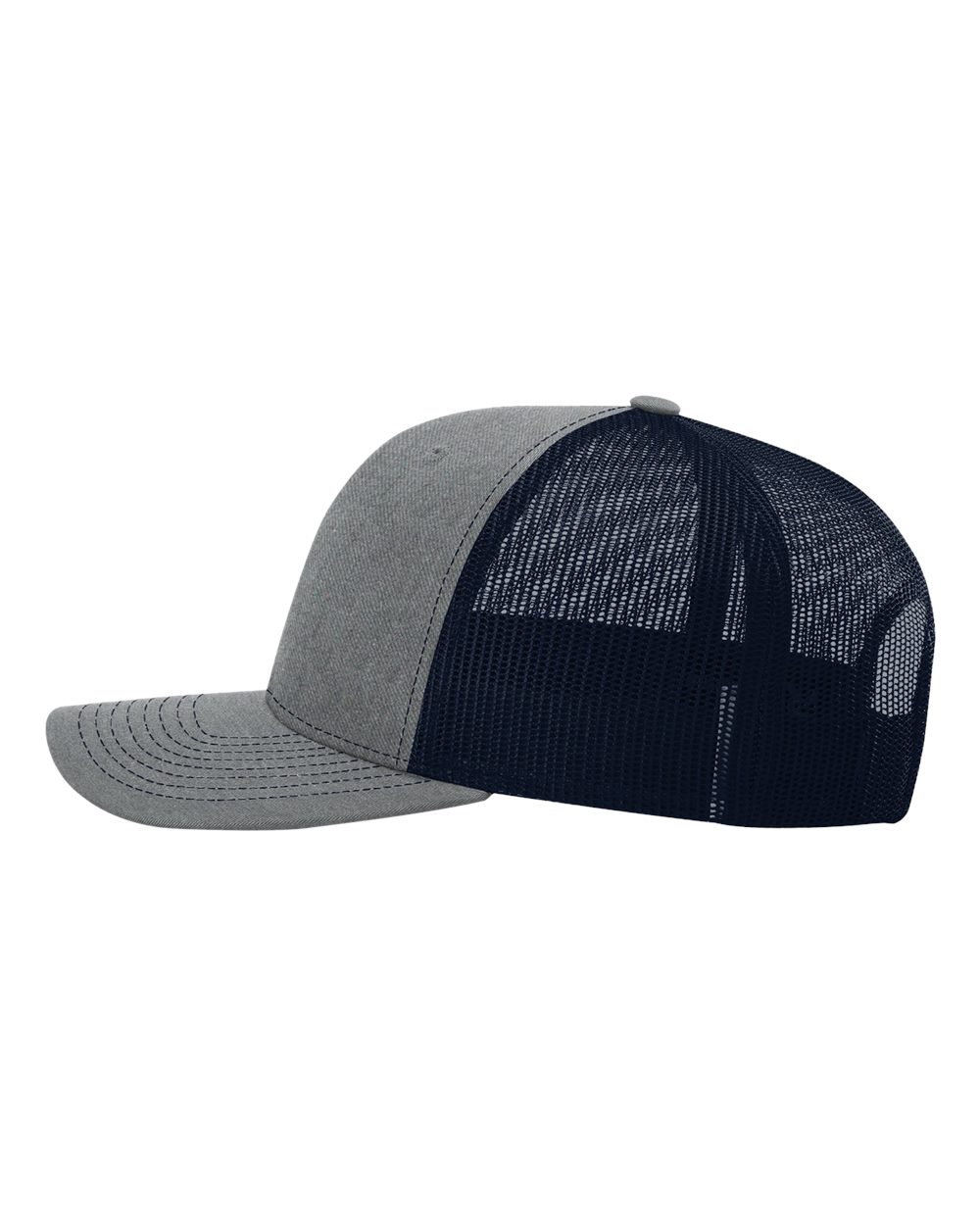 Richardson 112 Heather Grey/ Navy side