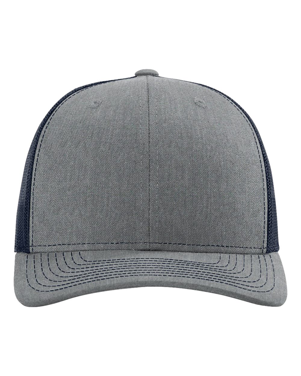 Richardson 112 Heather Grey/ Navy front