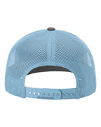 Richardson 112 Charcoal/ Columbia Blue back