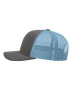 Richardson 112 Charcoal/ Columbia Blue side
