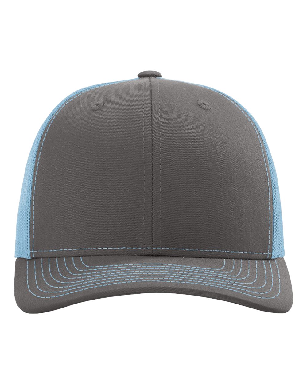 Richardson 112 Charcoal/ Columbia Blue front