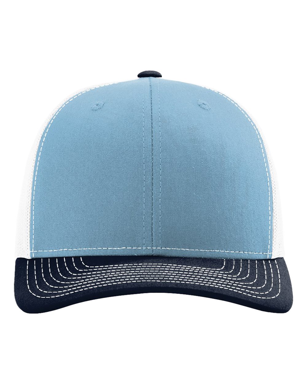 Richardson 112 Columbia Blue/ White/ Navy front