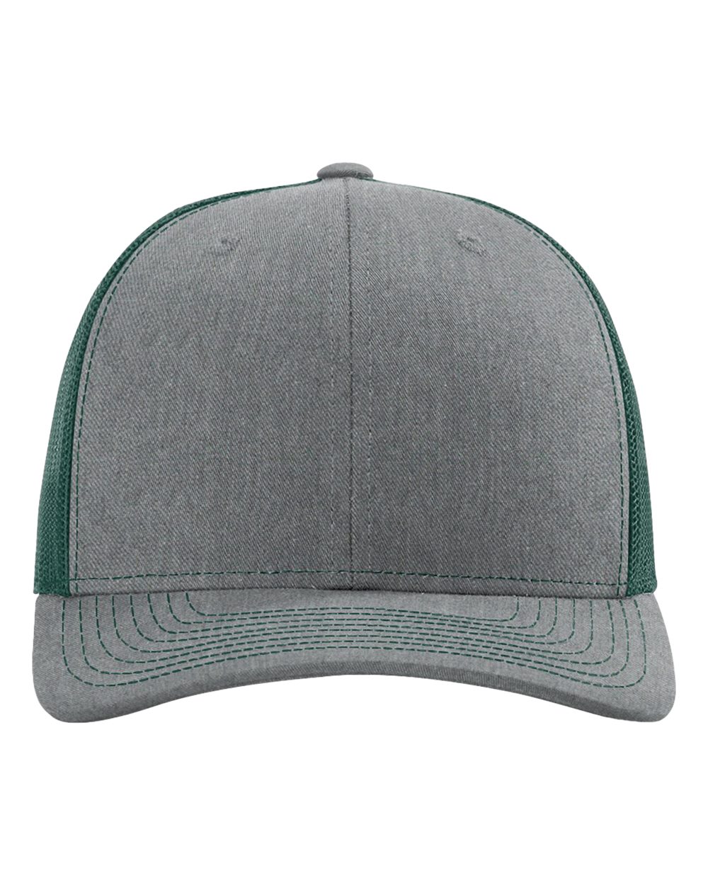 Richardson 112 Heather Grey/ Dark Green front