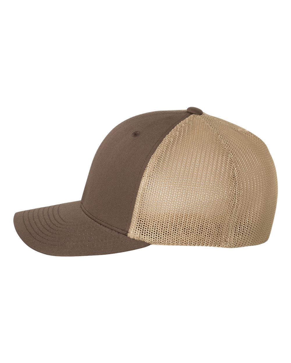 Flexfit 6511 Brown/ Khaki side
